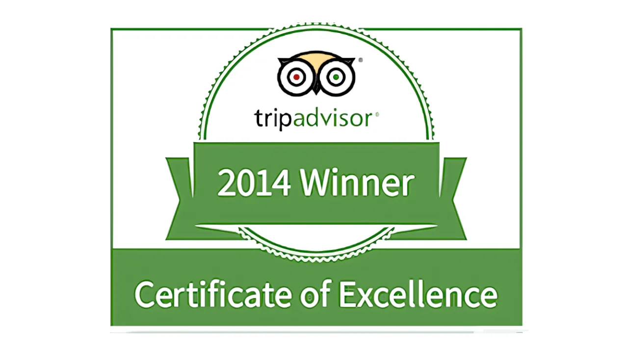 Tripadvisor Certificate of Excellence 2014 Award